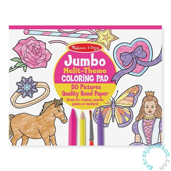 Melissa and Doug Jumbo színező - Pink (4225)