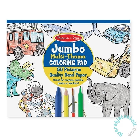 Melissa and Doug Jumbo színező - Kék (4226)