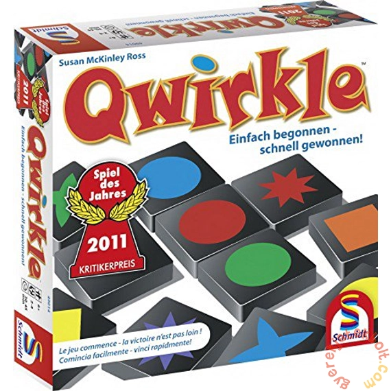 Schmidt Qwirkle - Formák, színek, kombinációk! társasjáték (88144)