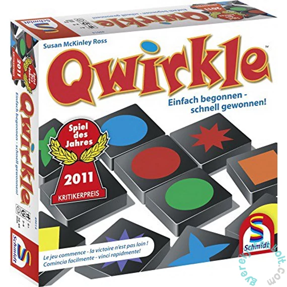 Schmidt Qwirkle - Formák, színek, kombinációk! társasjáték (88144)