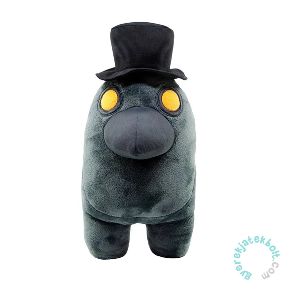 Among us - plüss 25 cm - fekete kalappal (10546)