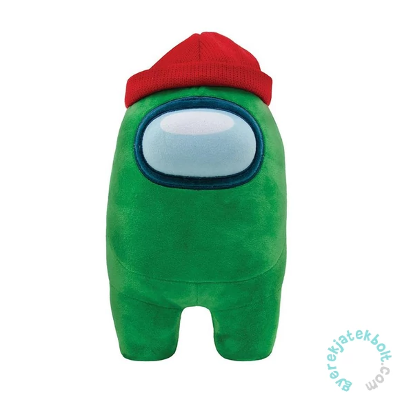 Among us - plüss 25 cm - zöld Beanie sapkás (10543)