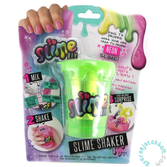 So Slime Shaker 1 db-os lányos szett - Neon Zöld (SSC001)