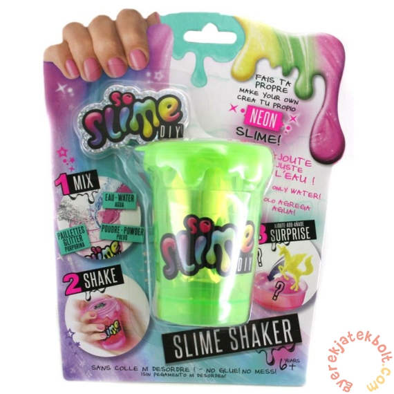 So Slime Shaker 1 db-os lányos szett - Neon Zöld (SSC001)