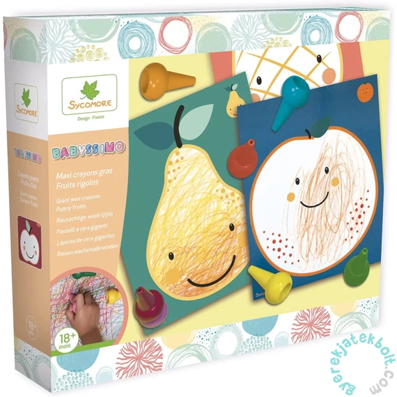 Sycomore - Babyssimo - Színező készlet ujjra húzható zsírkrétával