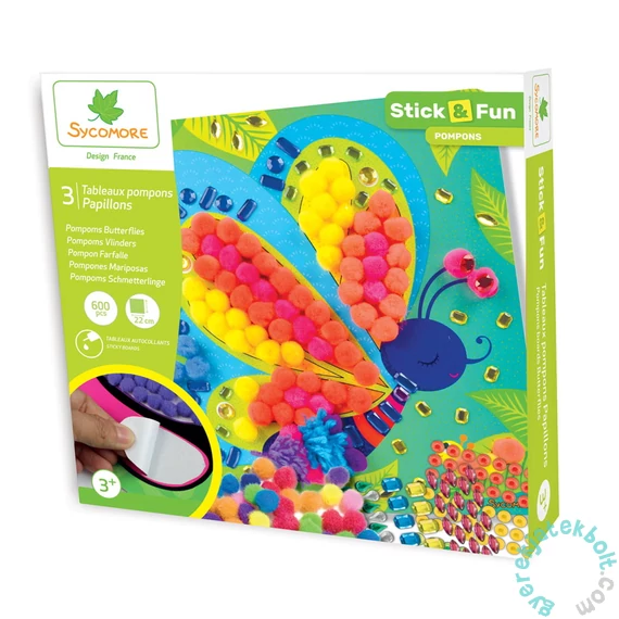 Sycomore - Stick and Fun Pomponok - Pillangók