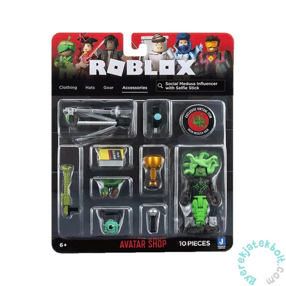 Roblox gyűjthető figura - Avatar Shop: Social Medusa with Selfie Stick (0402)