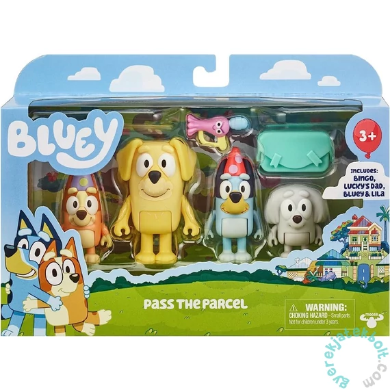 Bluey Pass the Parcel 4 db-os figuraszett (BLU17558)