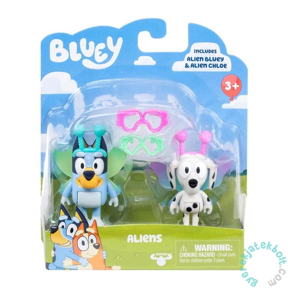 Bluey figurák Dupla csomag - Űrlények - Bluey és Chloe (BLU17617)