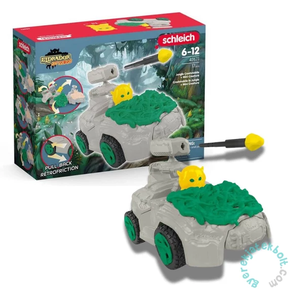 Schleich 42671 Dzsungel Crashmobil mini figurával - Eldrador Mini Creatures (SLH42671)