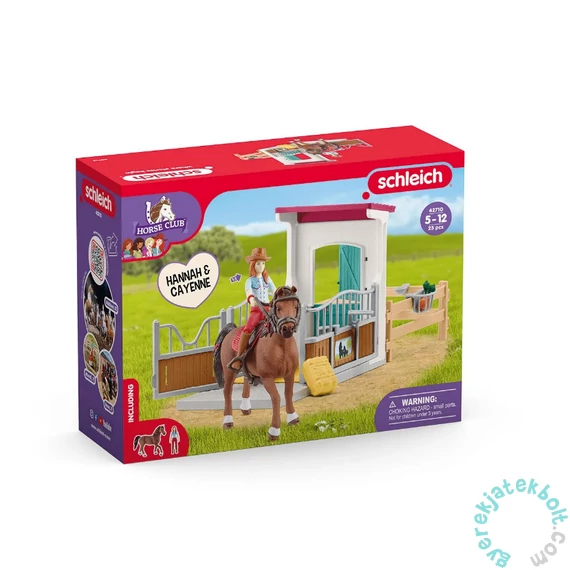 Schleich 42710 Lovas kaland - Hannah és Cayenne játékszett - Horse Club