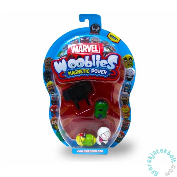 Wooblies Marvel gyűjthető figura meglepetés csomagban - 3 figura kilövővel