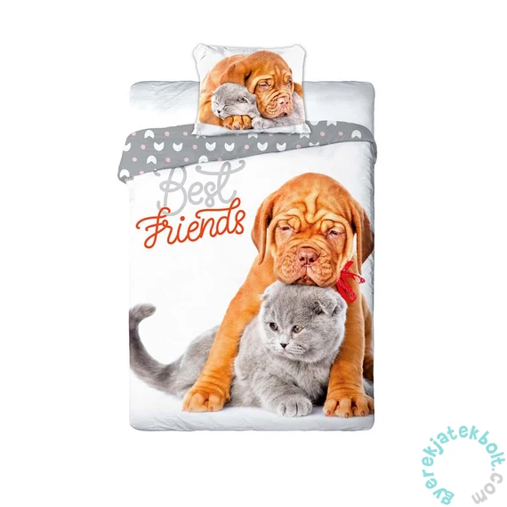 Best Friends kutyás-cicás ágyneműhuzat szett - Legjobb barátok
