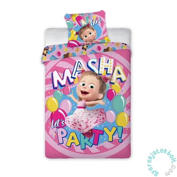 Mása és a medve ágyneműhuzat szett - Party girl