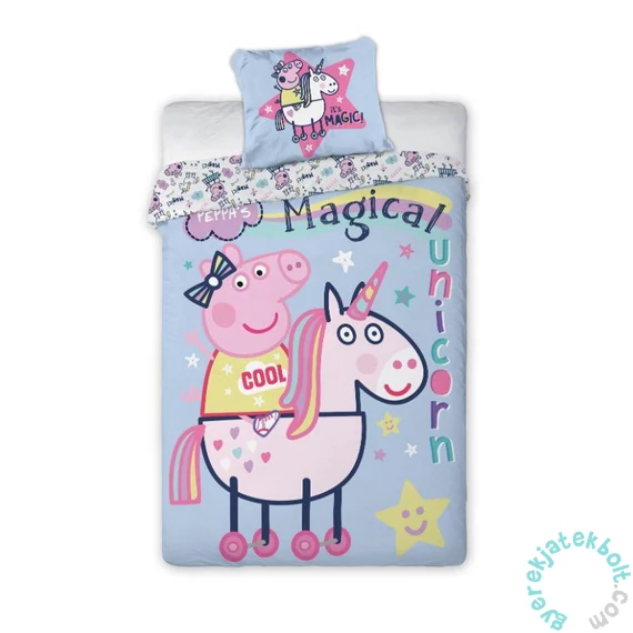 Peppa malac ágyneműhuzat szett - Magical Unicorn