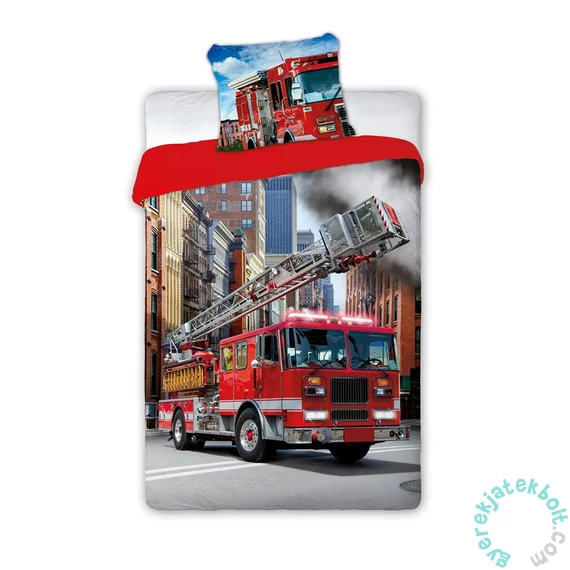 Tűzoltóautós ágyneműhuzat szett 