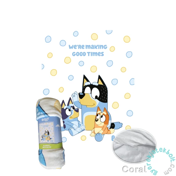 Bluey polár takaró - Good Times (BY-7777FB)