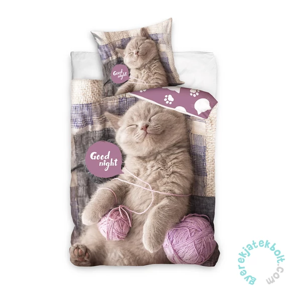 Cicás ágyneműhuzat szett - Jó éjszakát Cicás ágyneműhuzat szett - Jó éjszakát