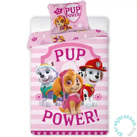 Mancs őrjárat ovis ágyneműhuzat szett - Pup power 100 x 135 + 40 x 60 cm (083749)