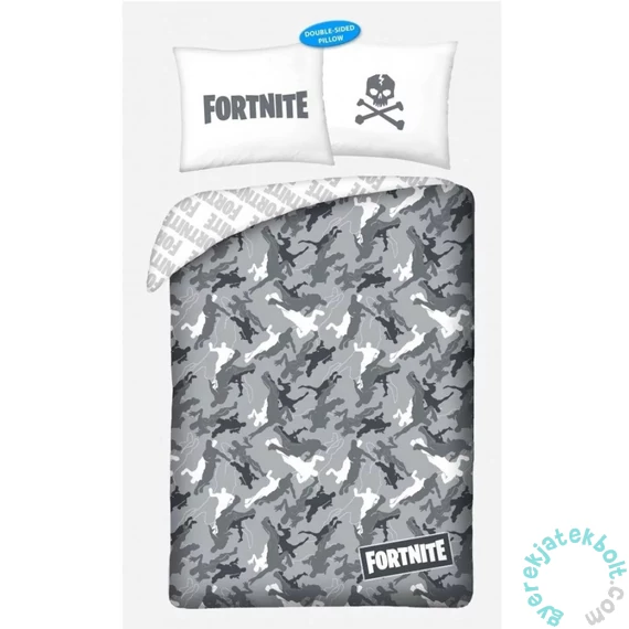 Fortnite ágyneműhuzat szett - Szürke sziluettek 