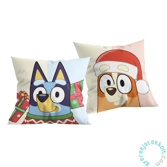Bluey párna - Mikulás sapkás (BY-3410C)