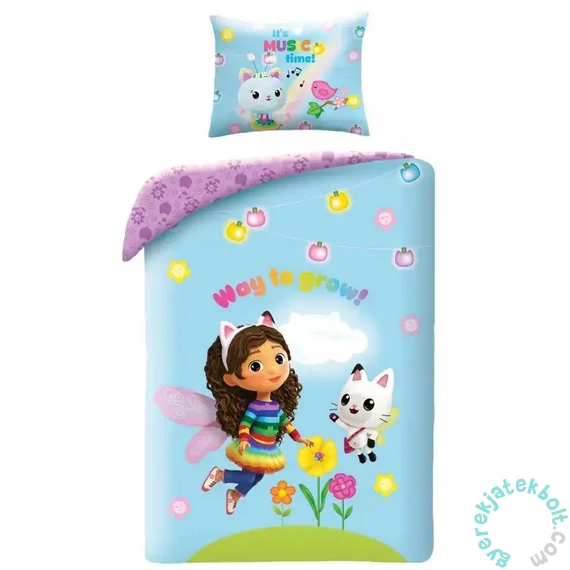 Gabi Babaháza ágyneműhuzat szett - Music - 140x200 + 70x90 cm (GAB-0804BL)