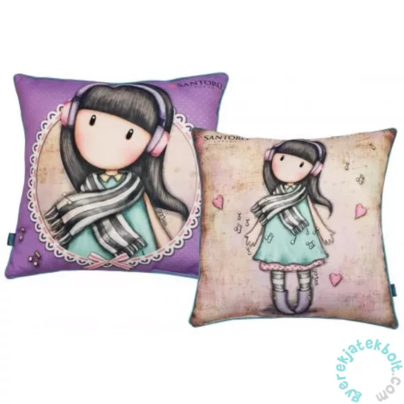 Santoro Gorjuss - Zene díszpárna 40 x 40 cm (GOR-7755C)