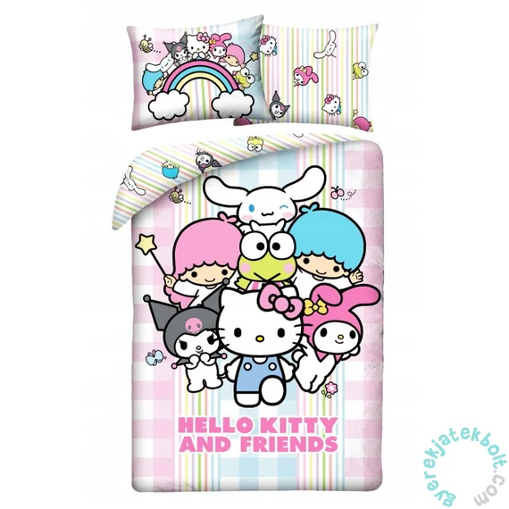 Hello Kitty ágyneműhuzat szett - Friends (HK-454BL)
