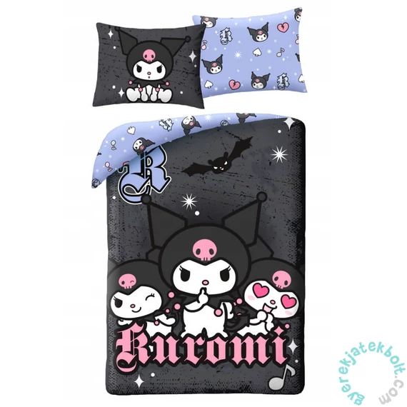 Kuromi ágyneműhuzat szett - Black (HK-419BL)