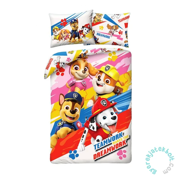 Mancs őrjárat - Teamwork ágyneműhuzat szett (PAW-693BL)