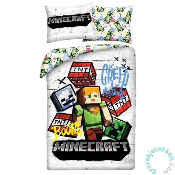Minecraft ágyneműhuzat szett - Boom (MNC-743BL)