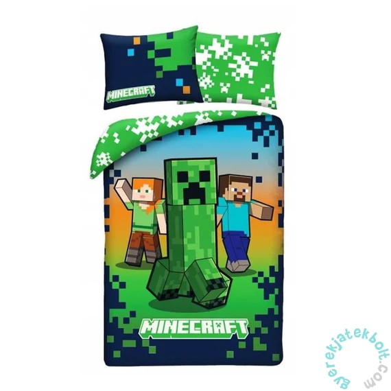 Minecraft ágyneműhuzat szett - Pixels (MNC-880BL)