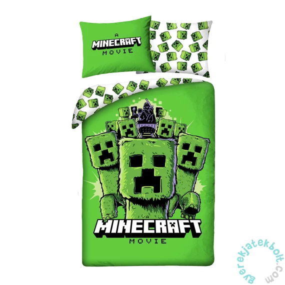 Minecraft Movie ágyneműhuzat szett - Creeper (MNM-015BL)