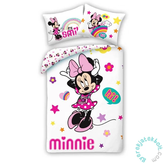 Minnie Mouse ágyneműhuzat szett - 140 x 200 + 70 x 90 cm (MN-1967BL)
