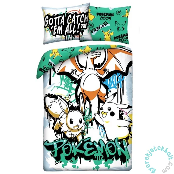 Pokemon ágyneműhuzat szett - Gotta Catch'em all (POK-1152BL)
