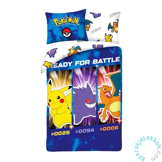Pokemon - Ready for battle ágyneműhuzat szett (POK-1019BL)