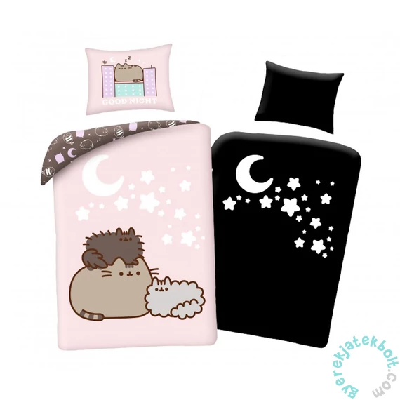Pusheen cicás ágyneműhuzat szett - Világító mintákkal