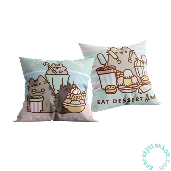 Pusheen cica - 40 x 40 cm-es párna - Ice cream