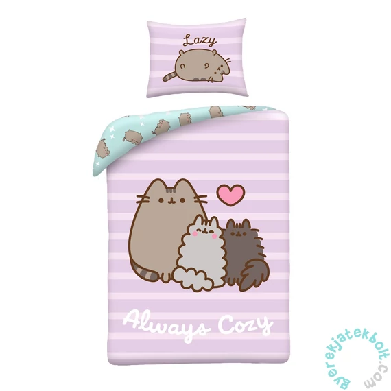 Pusheen cicás ágyneműhuzat szett - Always Cozy (PUS-2276BL)