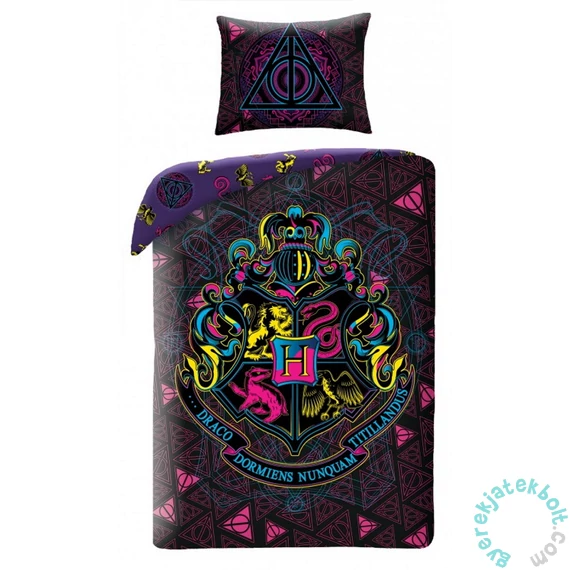 Harry Potter ágyneműhuzat szett - Hogwarts - Roxforti házak