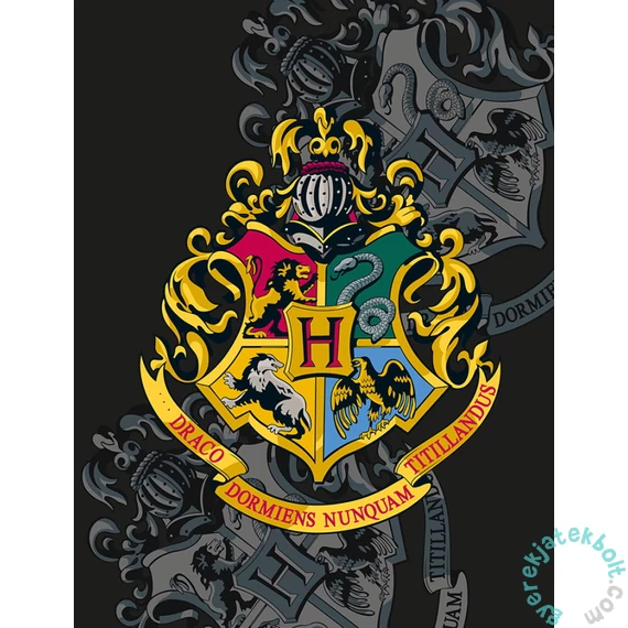 Harry Potter polár takaró - Roxforti házak 130 x 170 cm