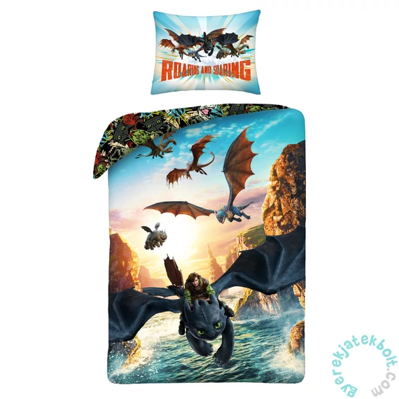 Így neveld a sárkányodat ágyneműhuzat szett - Roaring (HTTD-8620BL)