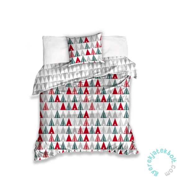 Karácsonyi mintás ágyneműhuzat szett - Fenyőfák