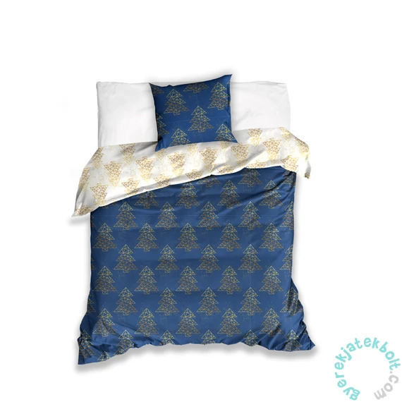 Karácsonyi mintás ágyneműhuzat szett - Karácsonyfák