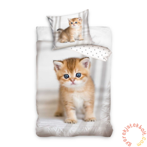 Kiscicás ágyneműhuzat szett - Vörös macska