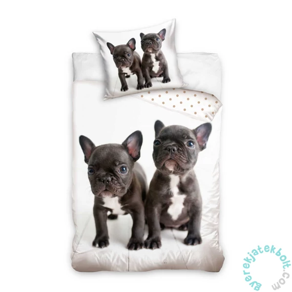 Kölyökkutyás ágyneműhuzat szett - Francia bulldogok