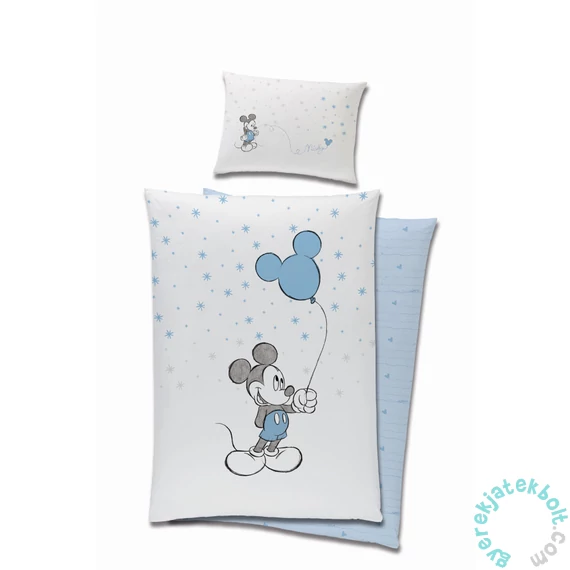 Mickey Mouse ovis ágyneműhuzat szett - Kék lufis