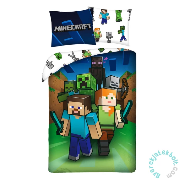 Minecraft ágyneműhuzat szett - Harcra fel!