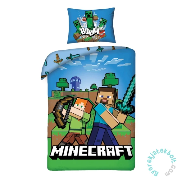Minecraft ágyneműhuzat szett - Steve és Alex