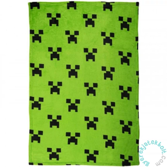 Minecraft polár takaró - Zöld